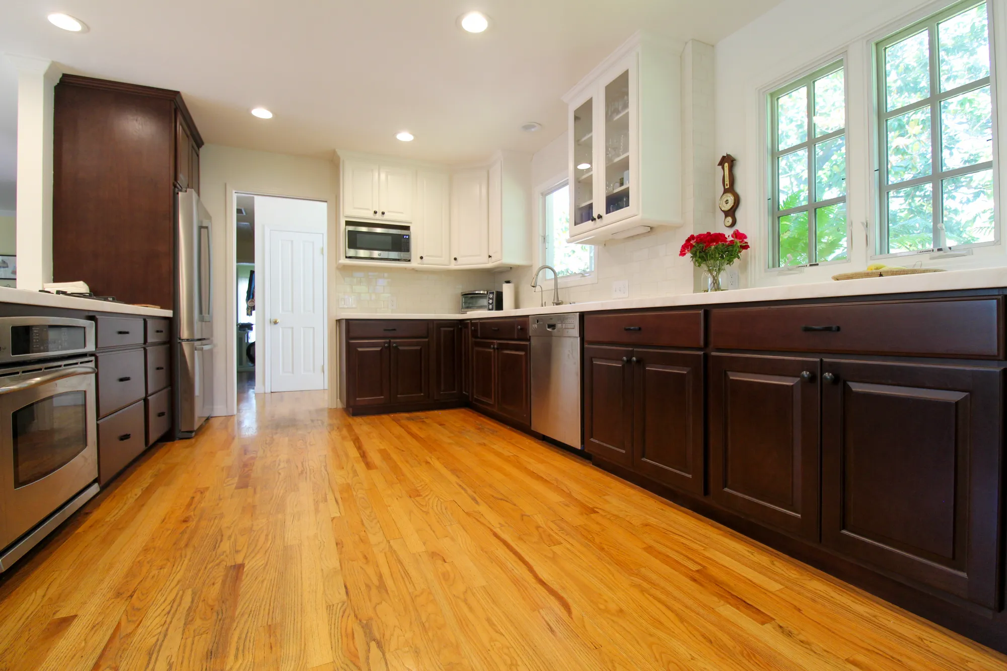 Espresso cabinetry kitchen