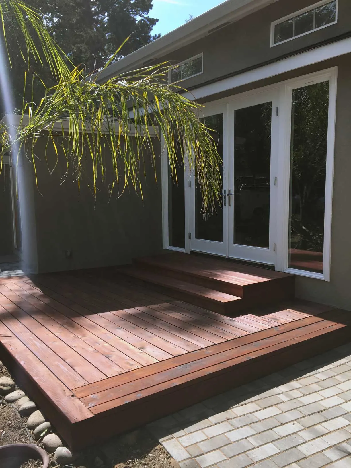 Redwood deck